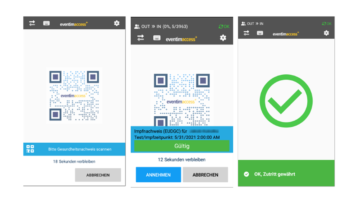 3 Schritte des 3G-Checks