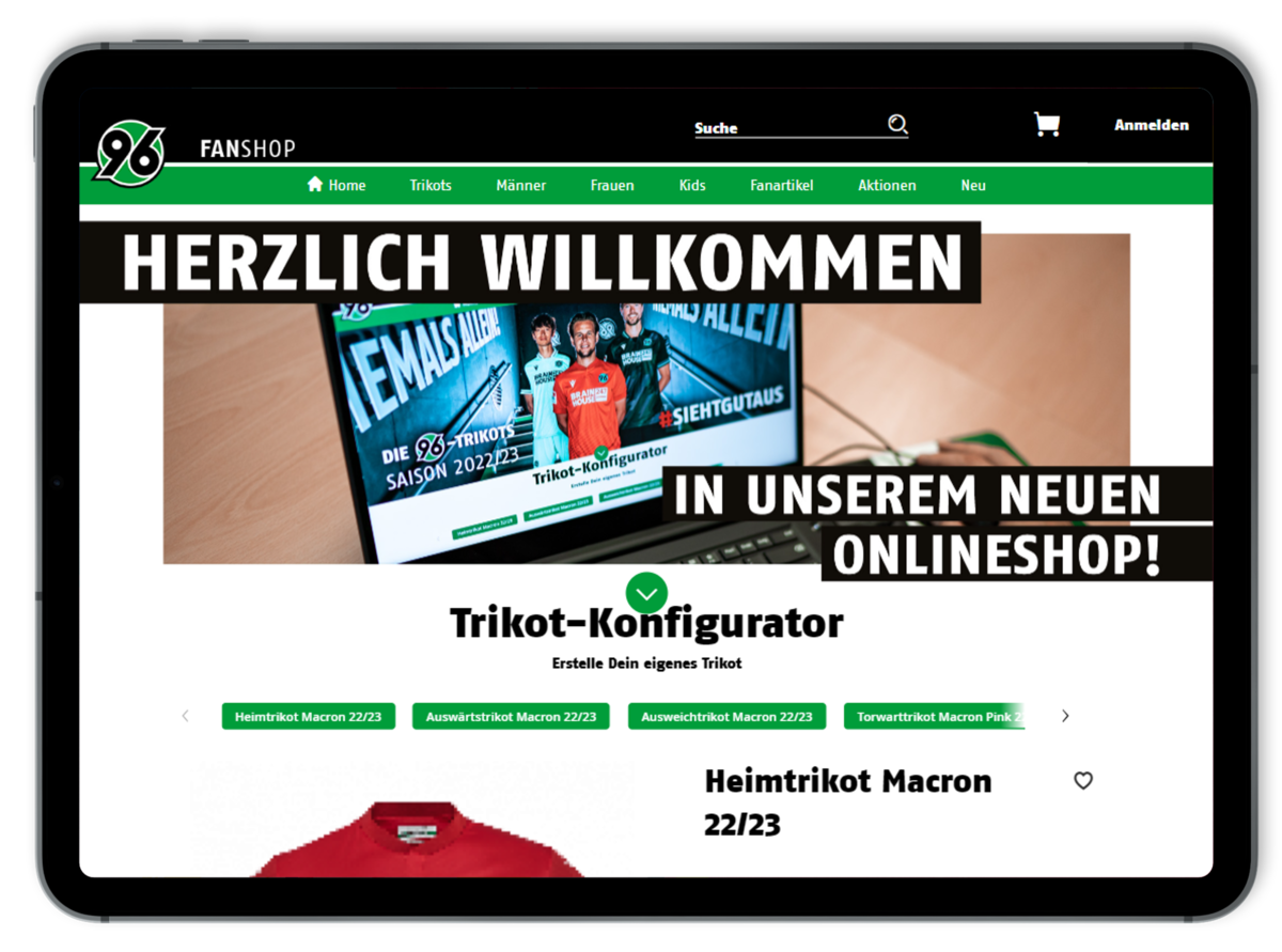 Merchandise Shop für Sportfans EVENTIM.Tixx